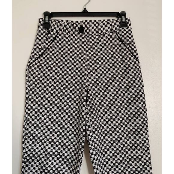 Black and White Catstooth Betabrand High Waisted Skinny Pants XS Petite - Picture 2 of 6